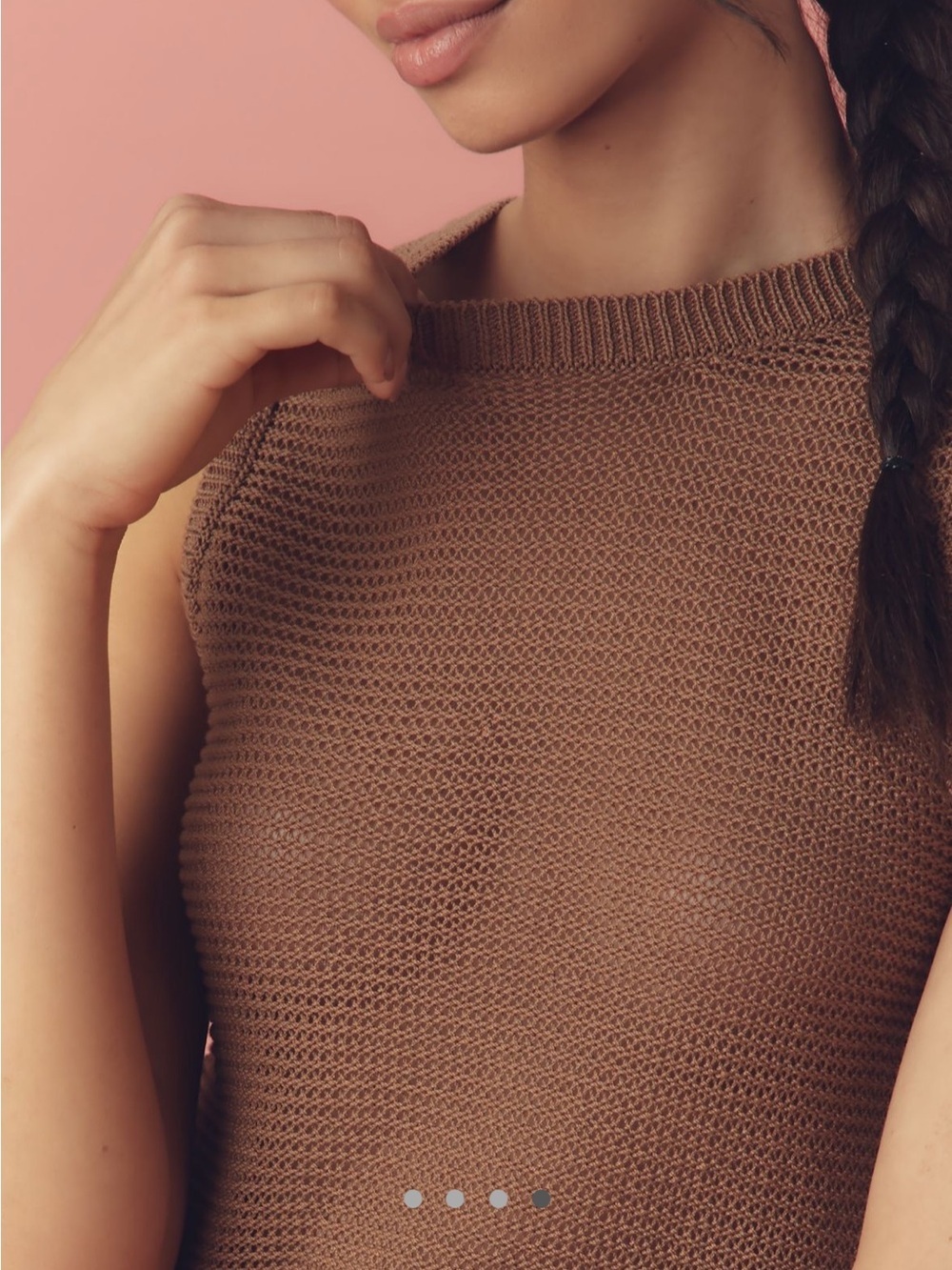 PAIGE Minthara Crochet Knit Tank